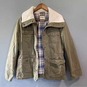 Old Navy Fleece, Womens Army green winter jacket L